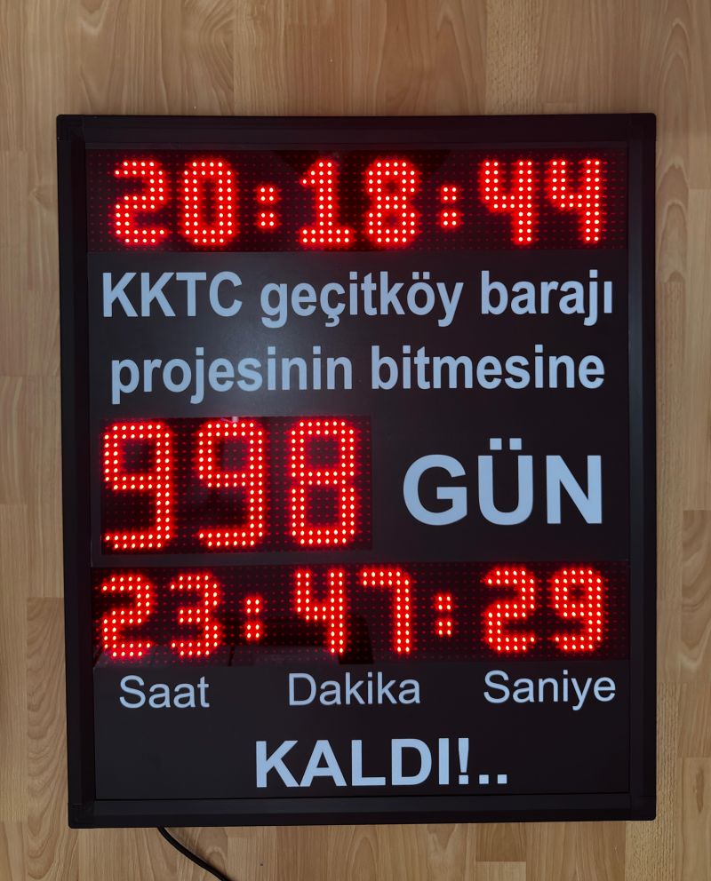 Geri Sayım Tabelası 70x66cm