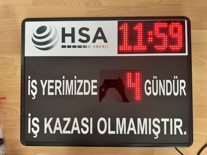 İş Kazasız Geçen Gün Tabelası