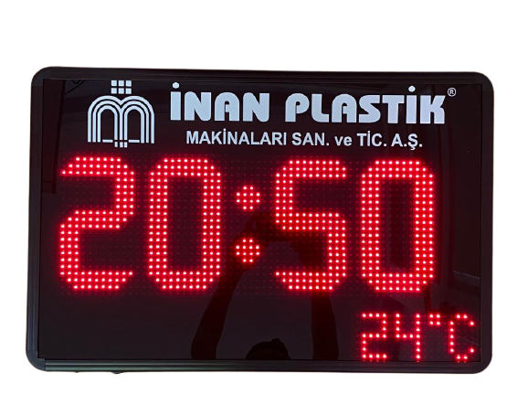 Led Saat ve Sıcaklık Tabelası
