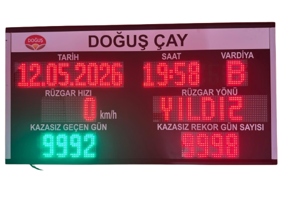 Kazasız Gün Tabelası 75x150 cm
