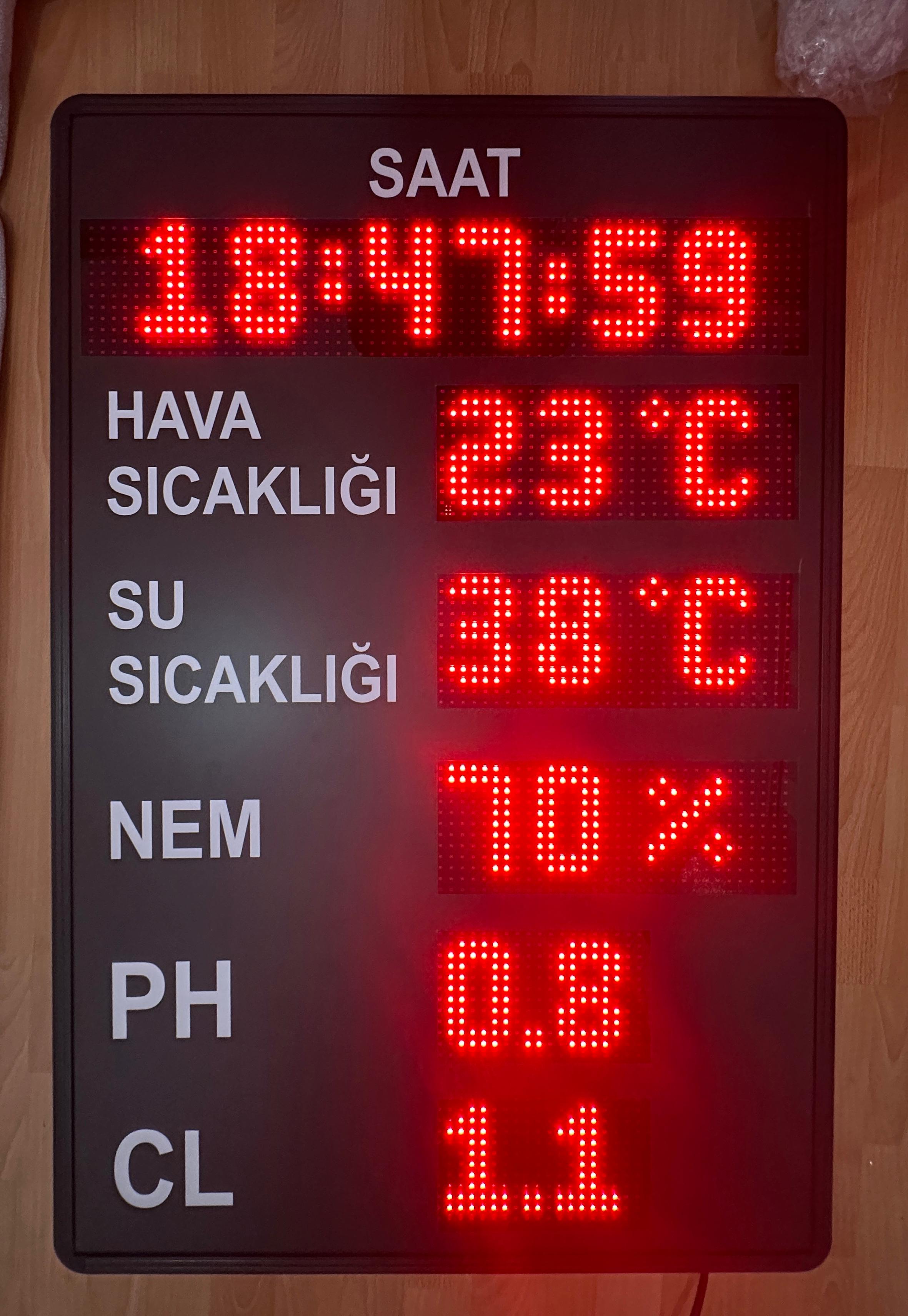 Havuz Bilgi Panosu – 70×105 cm